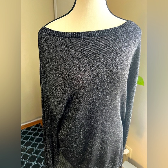 Le Chateau Black Sparkly Sweater - Picture 1 of 7